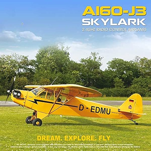 SZmopoq Mosaikversion RC-plan, 2,4 GHz 5-kanals modellflygplan med fast vingar för vuxna Borstlöst RC-flygplan, Aerobatic RC-plan, med 3D/6G-läge, lätt att flyga för pojkar och flickor